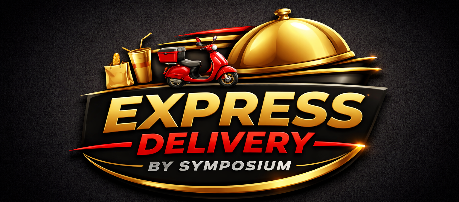 express delivery by symposium logo
